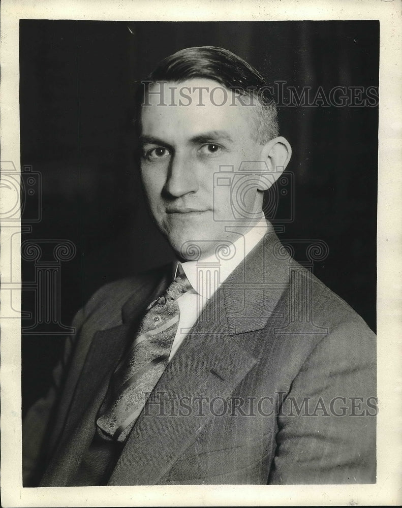 1927 Press Photo Harold W. Hannah, Sec 7 Treas, of OMTA - nea71123 - Historic Images