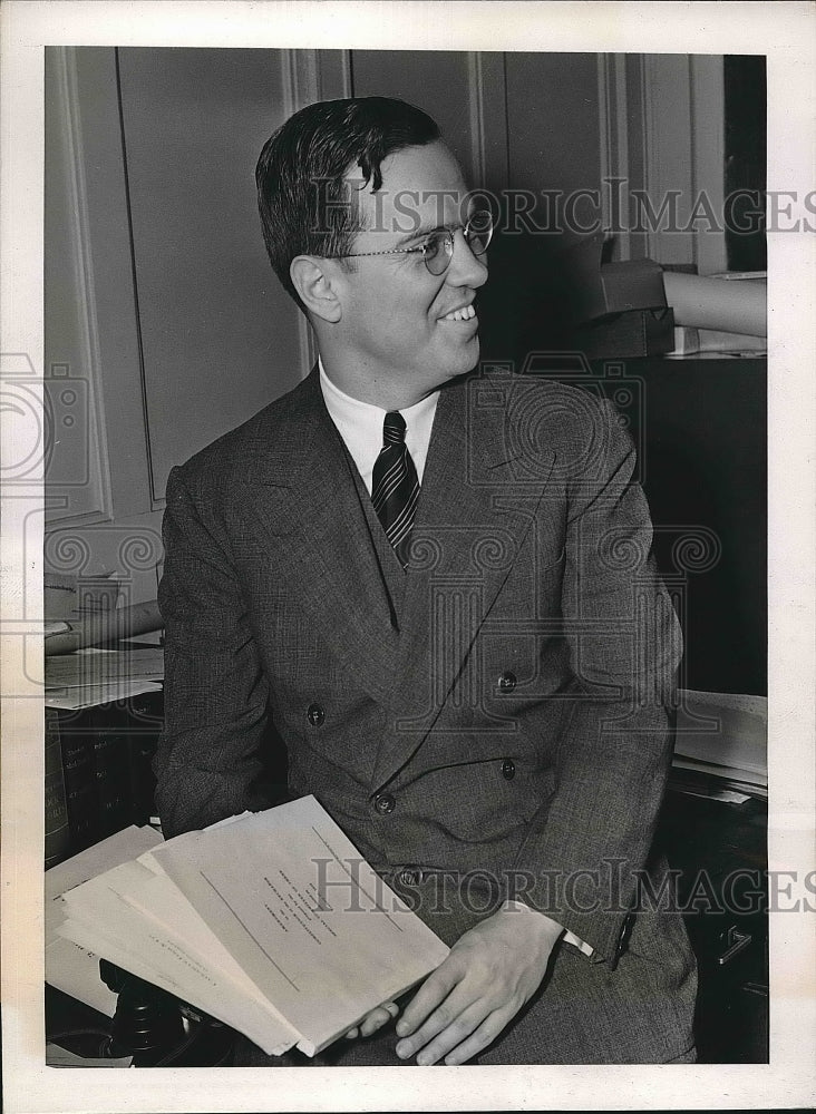 1938 Press Photo William McChesney martin, NY Stock Exchange - nea71133 - Historic Images