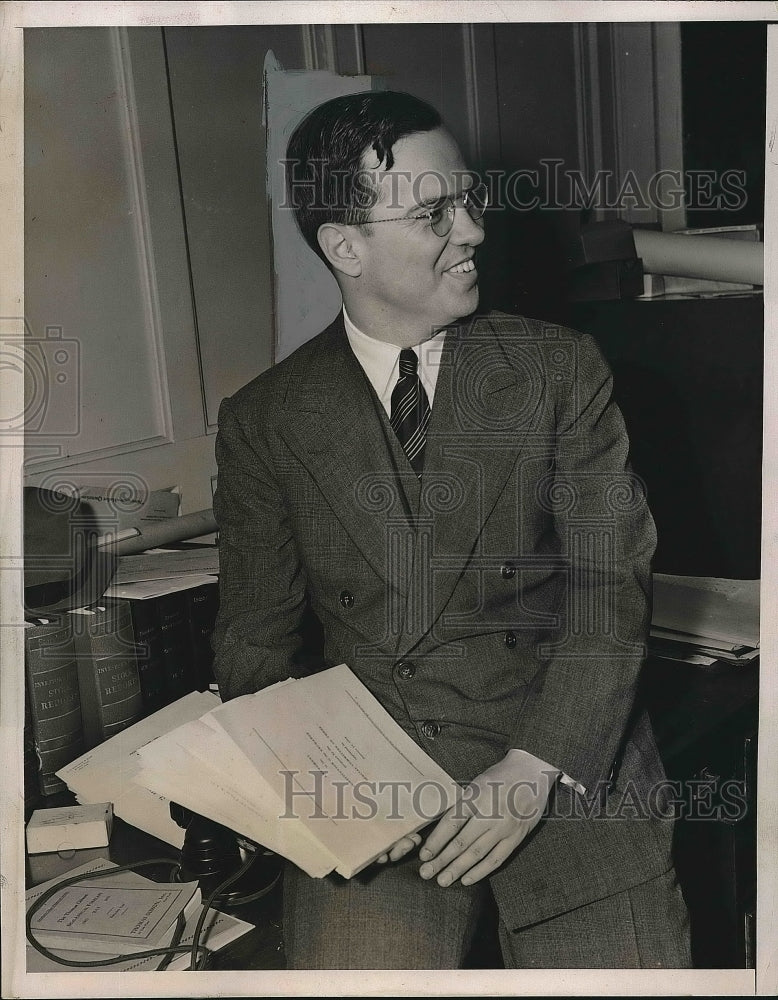1938 Press Photo William McChesney Martin, Probable NY Stock Exchange Leader - Historic Images