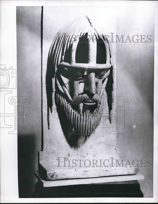 Artwork "Dlugosz Christ" made of clay & pretzel sticks  - Historic Images