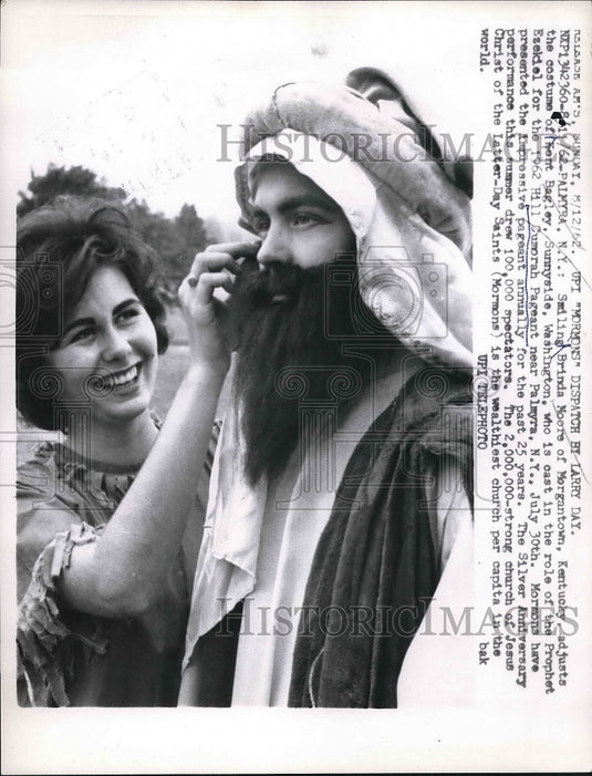1962 Brinda Moore &Kent Bagley at Hill Cumorah Pageant in NY - Historic Images