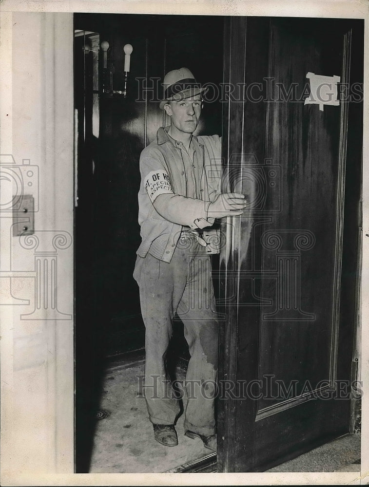 1936 Bernard Burke in Elevator  - Historic Images