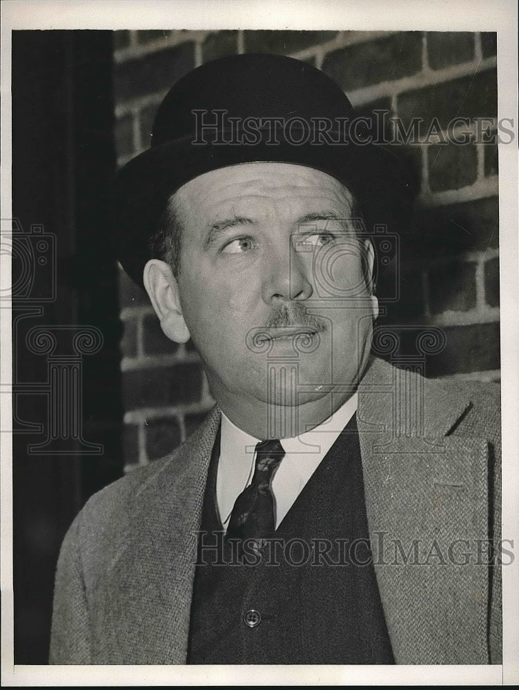 1938 Press Photo Charles Mulligan Jr Indicted For Perjury Never Passing Bar Exam - Historic Images