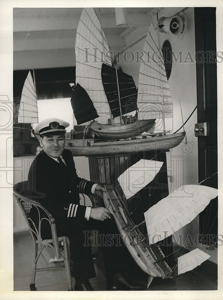 1934 Press Photo Chief Steward Gerald Morgan Of States Liner General Pershing-Historic Images