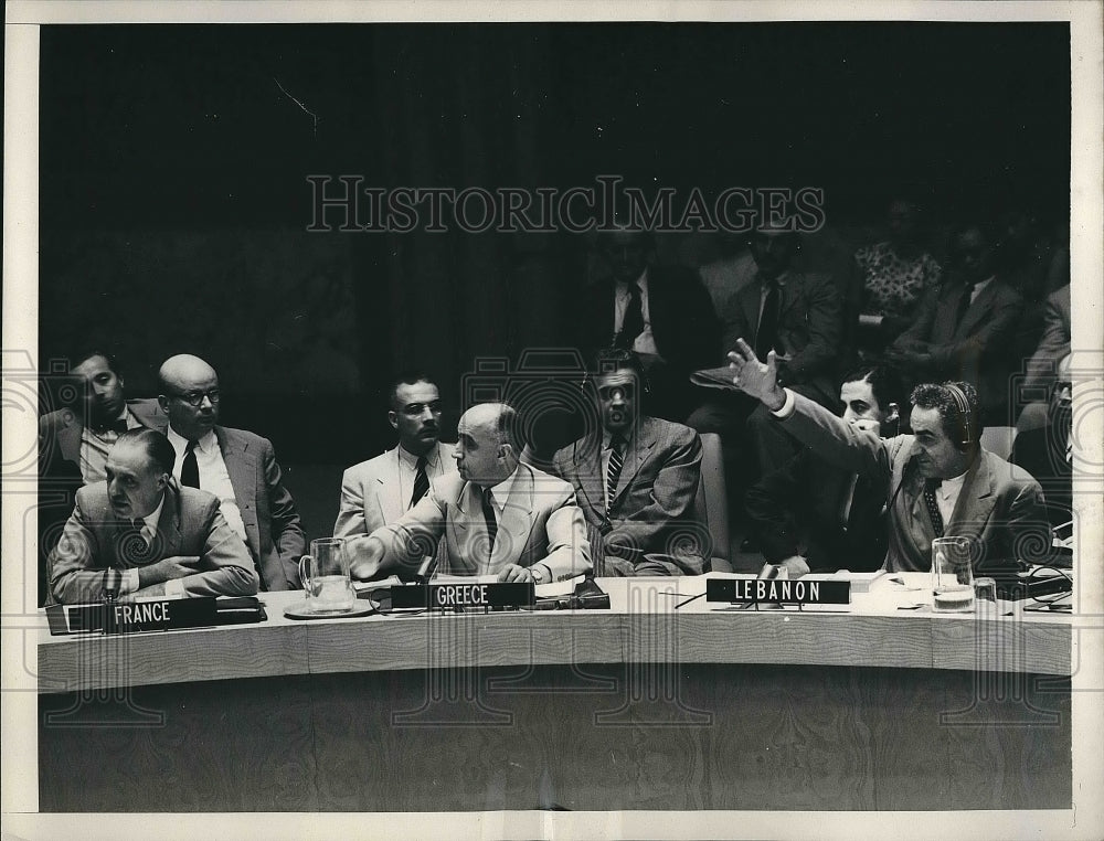 1953 United Nations , French delegate Henri Hoppenot  - Historic Images