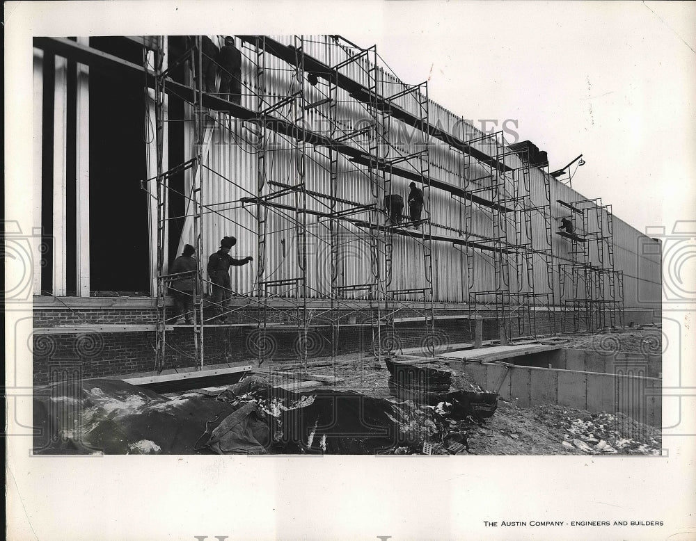 1940 Press Photo Inner Steel Sidewall at Lincoln Electric Plant - Historic Images