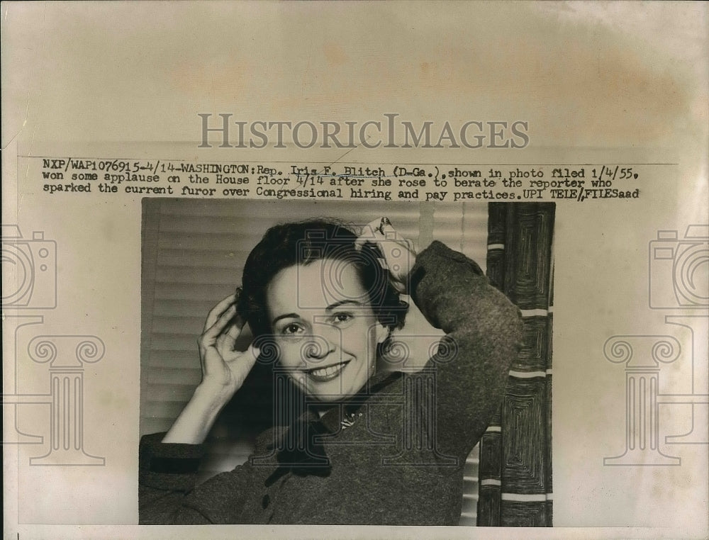 1959 Press Photo Rep. Iris F. Blitch - nea71687 - Historic Images