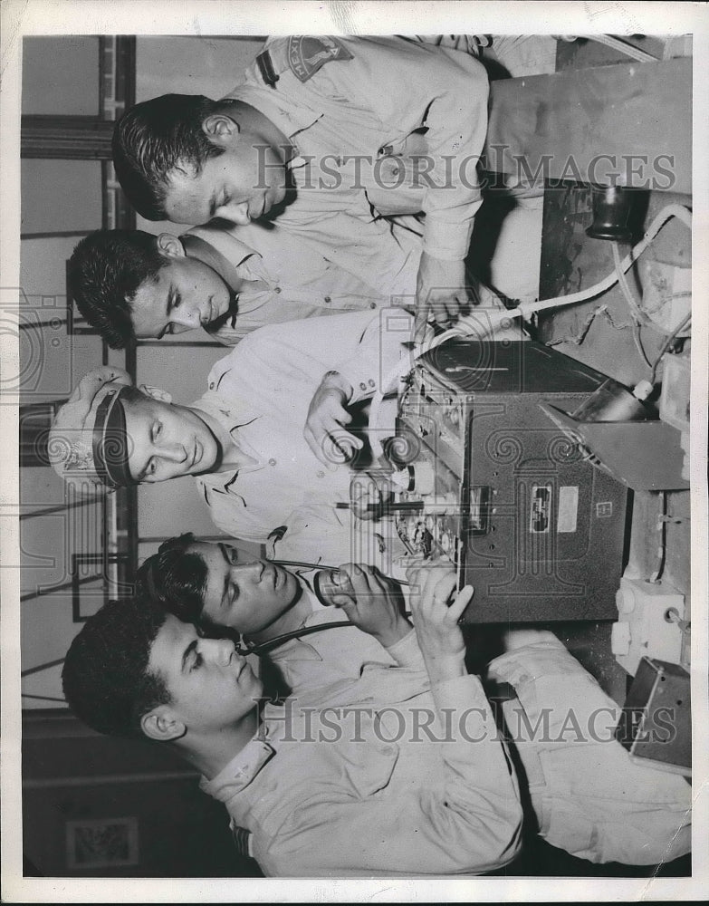 1944 Press Photo Daniel Mendez, Gilberto Alvarez, Franklin Hopkins, Jose Tapia - Historic Images