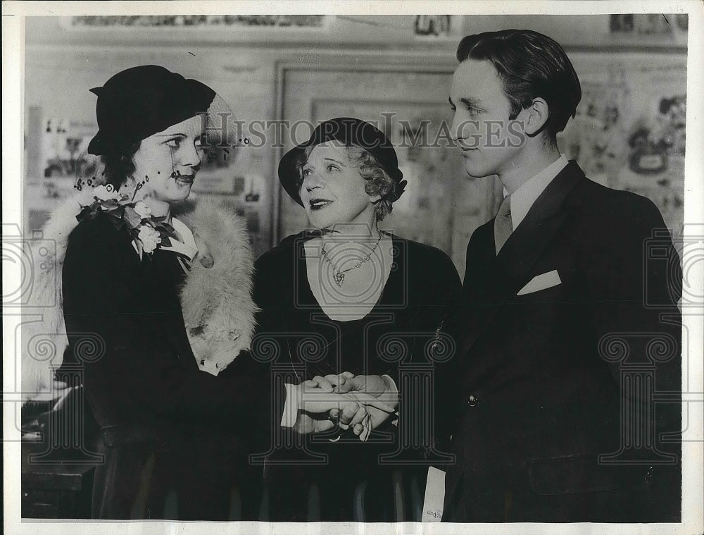1932 Press Photo Mrs. Minnie "Ma" Kennedy Hudson, Mamita Coleman Hayes & Herbert - Historic Images