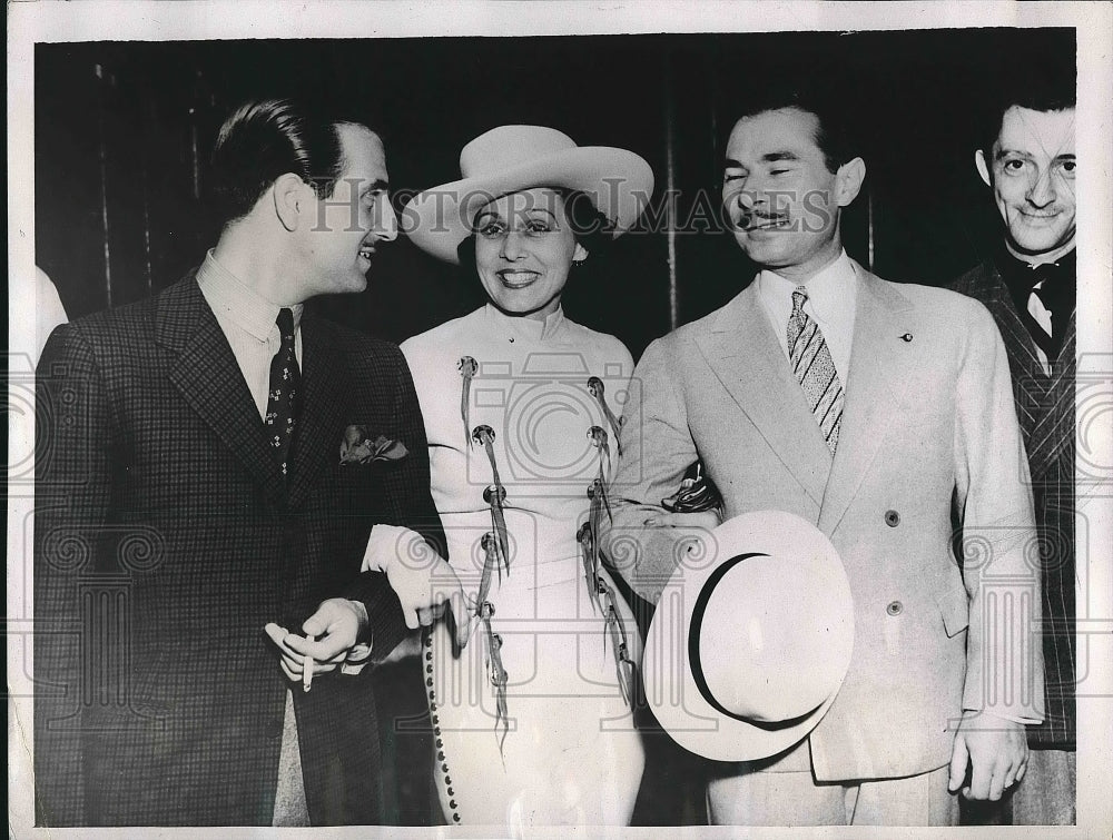 1937 Dancers Faye Kirkwood, Marquis Volpicelli, Count Volpicelli - Historic Images