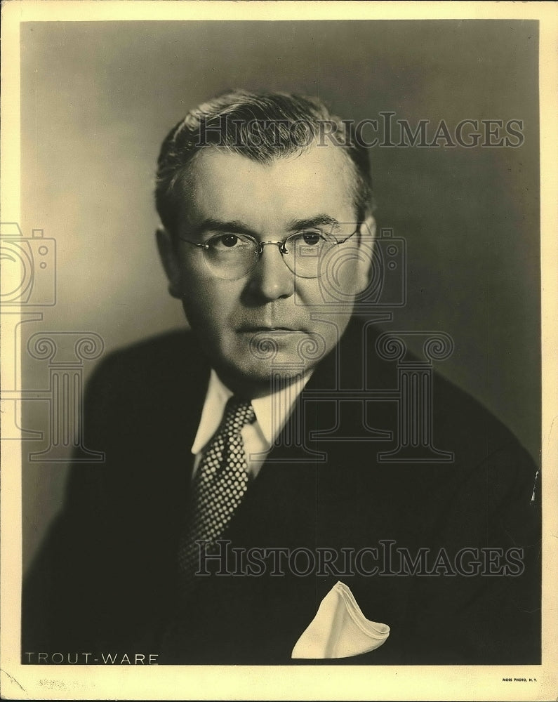 1959 Press Photo Thomas A. Burke, Politician from Ohio - nea71776 - Historic Images