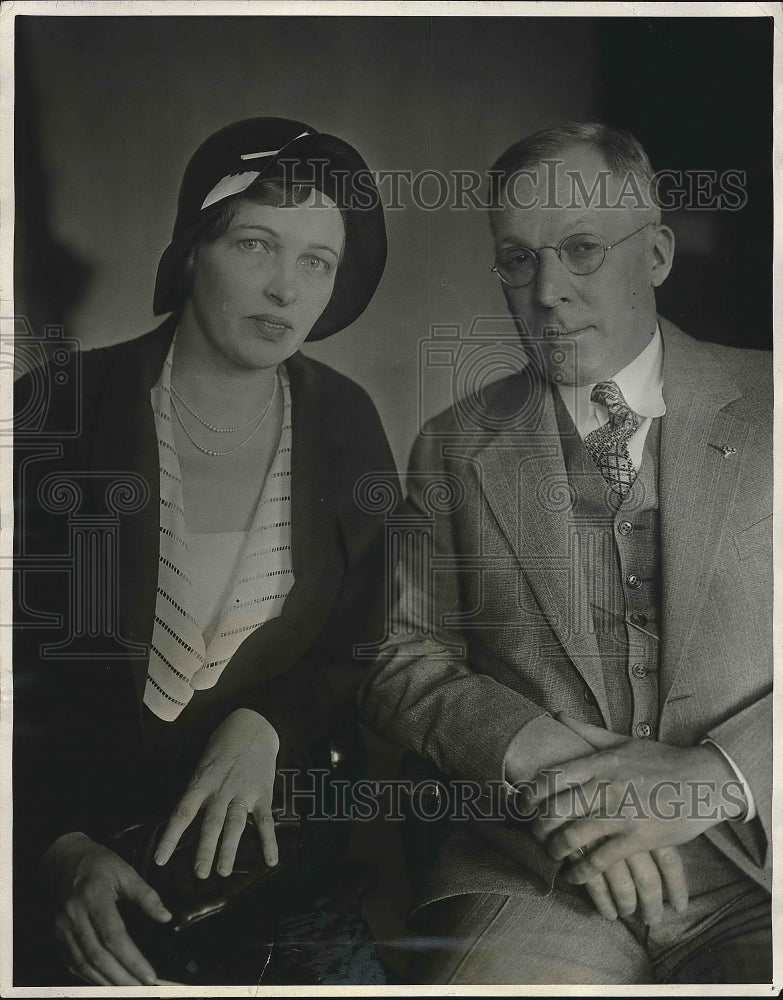 1931 David Lorraine and his wife Sarah in court  - Historic Images