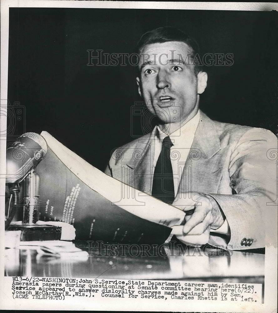 1950 John Service member of the State Department  - Historic Images