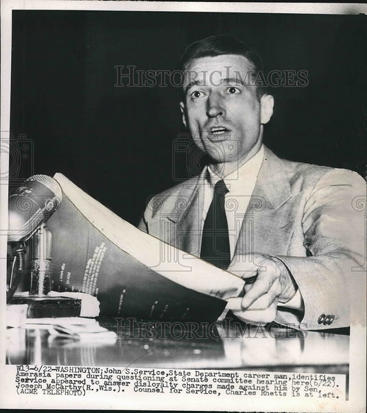 1950 John Service member of the State Department  - Historic Images