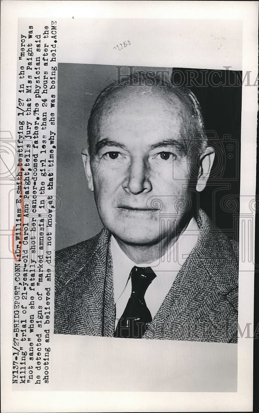 1950 Dr. William Smith testifying at trial  - Historic Images