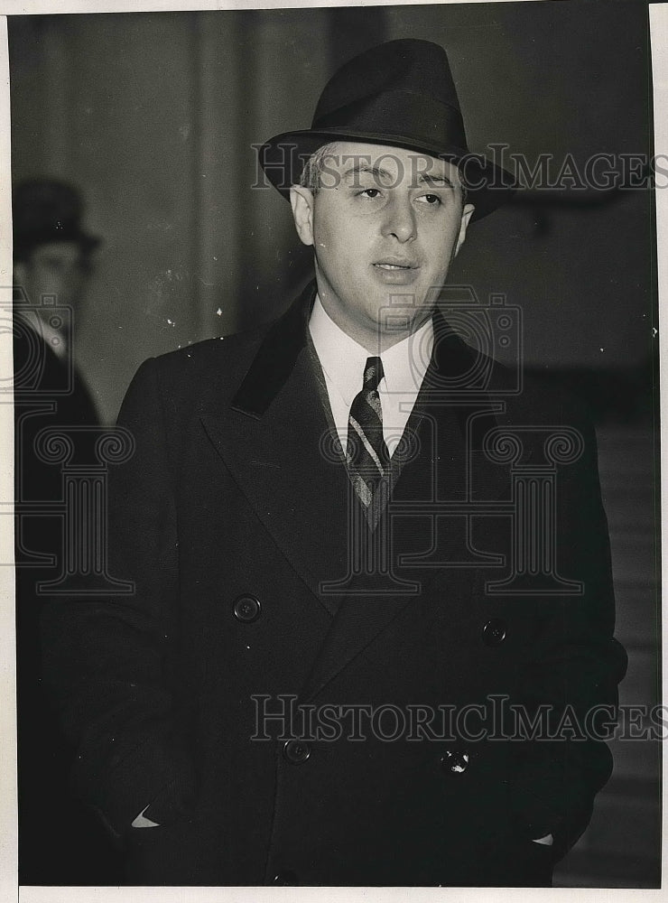 1936 Press Photo Henry G.Singer,Asst.U.S. Atty. charged of Bribery. - nea71883 - Historic Images