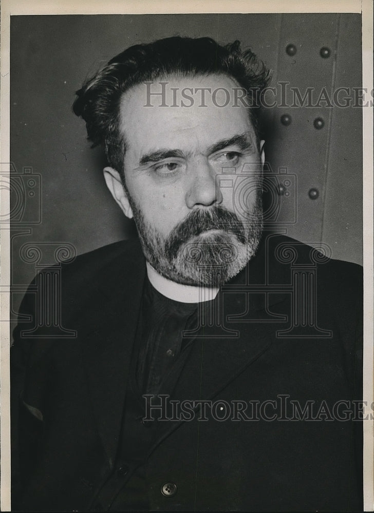 1937 Rev.Sophrony Balaban after being arrested  - Historic Images