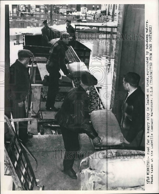 1950 Food Loaded for Hungry Citizen Winnipeg  - Historic Images