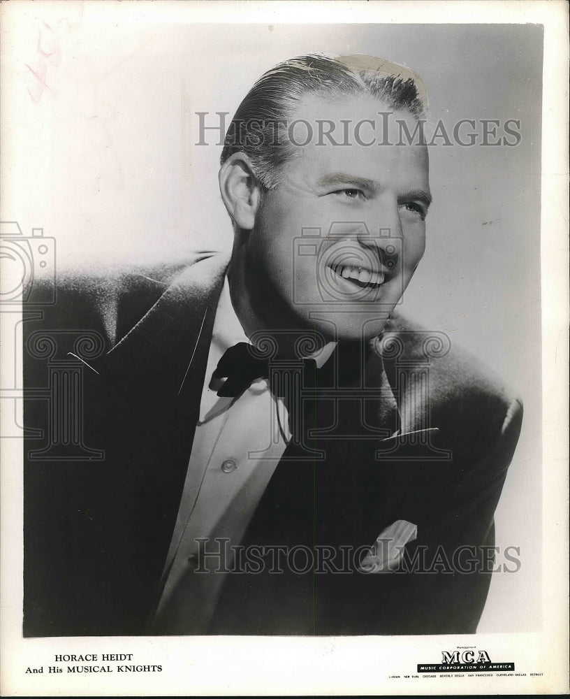 1948 Press Photo Horace Heidt, American pianist,band leader,radio personality. - Historic Images