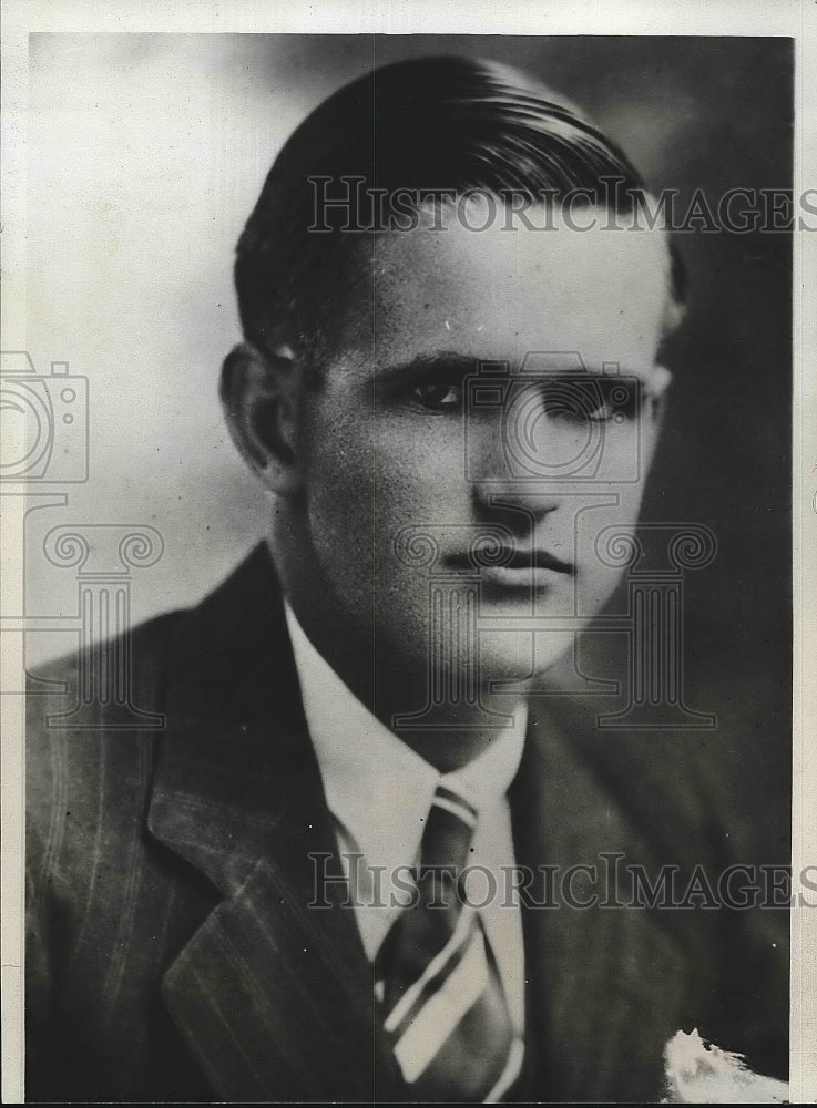 1933 Press Photo Langford Ramsey being held by the federal Department of Justice - Historic Images