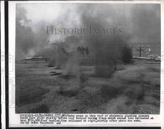 1956 Kansas City MO Wholesale plumbing fire  - Historic Images