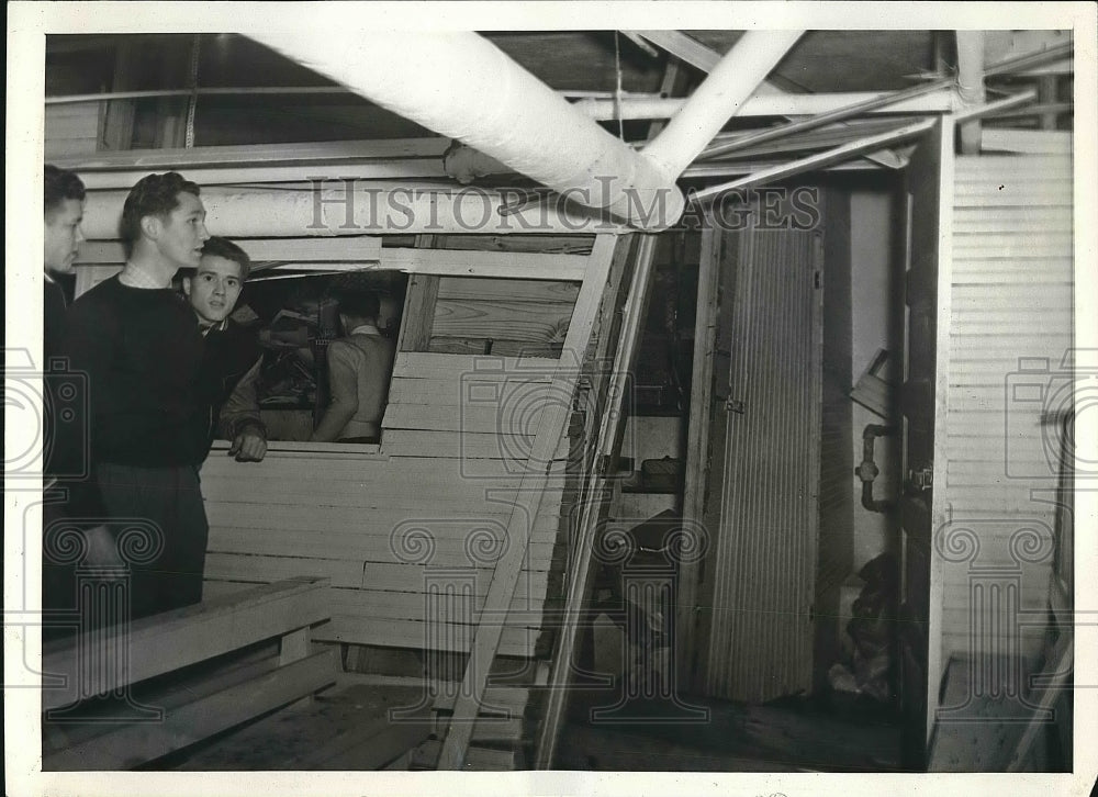 1940 Kansas City Mo explosion Rockhurst high Bookstore  - Historic Images