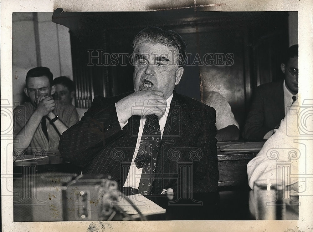 1937 Press Photo John L. Lewis, CIO chief at Labor committee - nea72379 - Historic Images