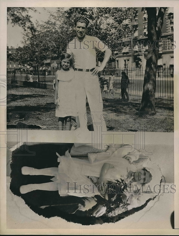 1937 Press Photo Mary Maglione with her father - nea72403 - Historic Images