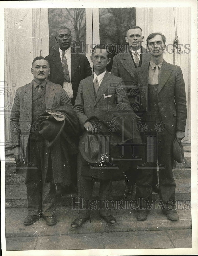 1932 Press Photo Farmers Relief Delegation, P., Smith, Braun, Cartwright, Oliver - Historic Images