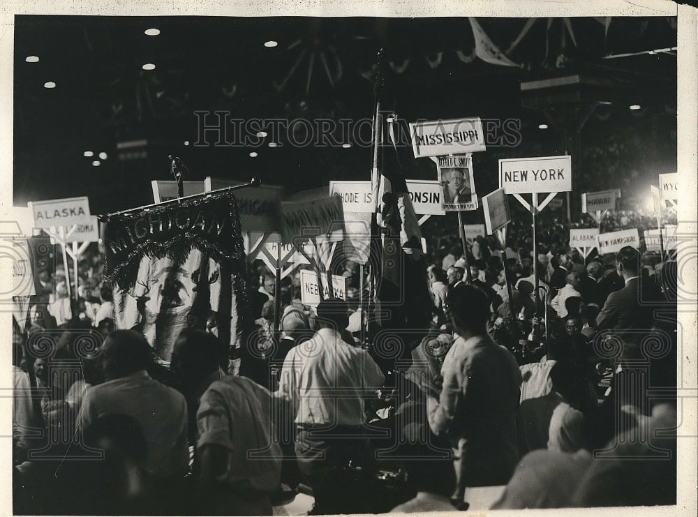 A demonstration at the Democratic national convention  - Historic Images