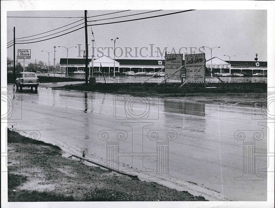 1961 View of the South Shore Shopping Center  - Historic Images