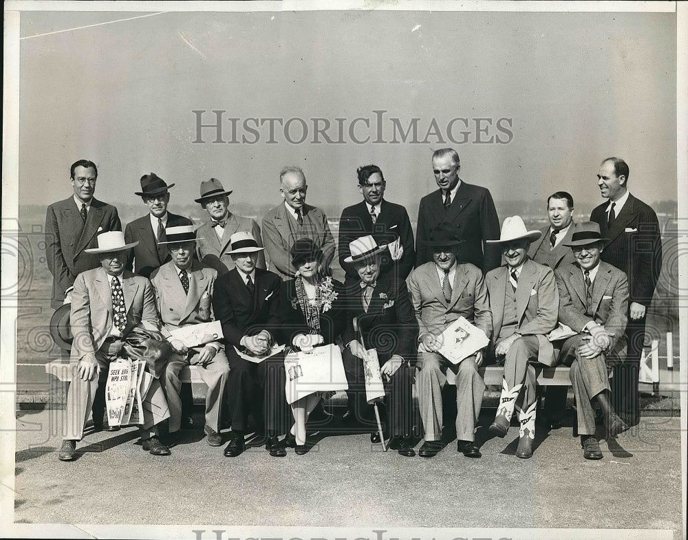 1939 Press Photo Edward Swasey, Thomas Beck, James Stahlman, Mrs. Ogden Reid - Historic Images
