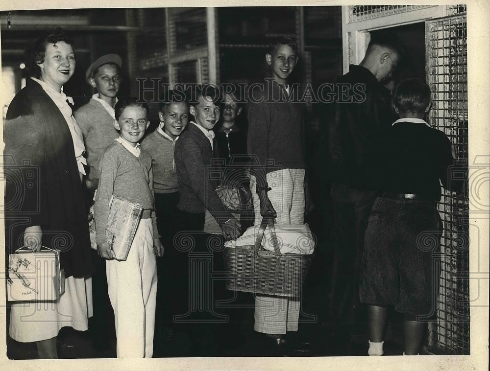 1936 Departure Steamer Ship SS Goodtime Passengers  - Historic Images