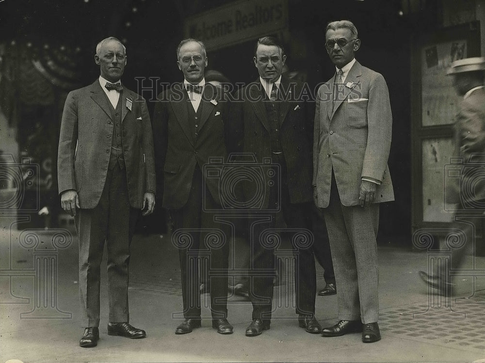 1924 J.C. Wendon, W.H. Gardner and H.R. Ennis at convention - Historic Images