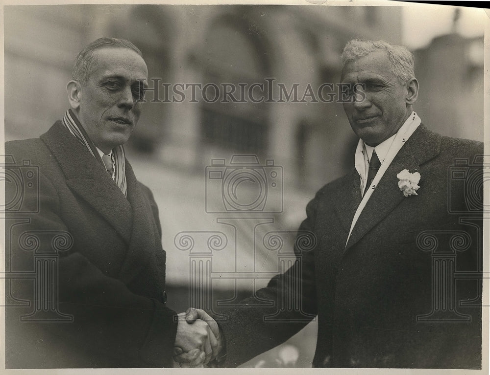 1930 Press Photo Frederic Reimer and W. A. Van Duzer of Am. Road Builders Assoc. - Historic Images