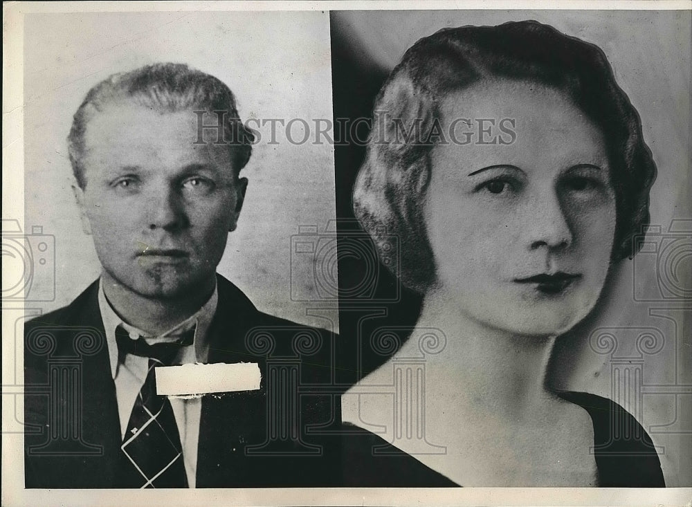 1939 Press Photo Harold Romig found wife Carrie Ledah murdered in Ind home - Historic Images