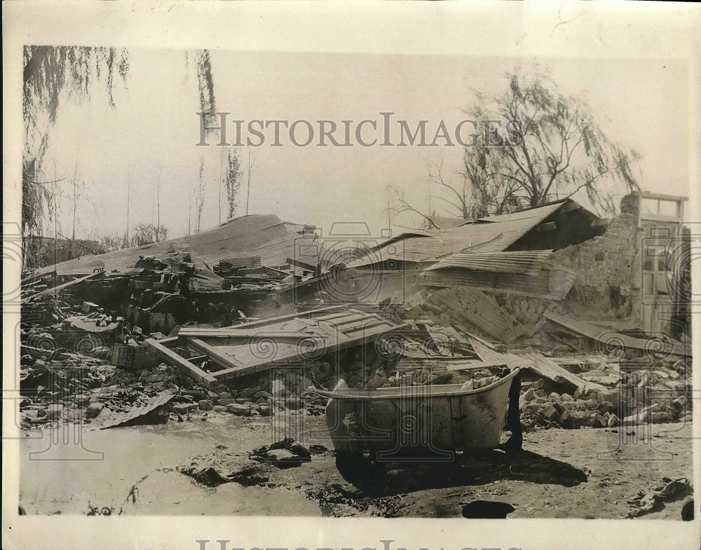 1929 Press Photo Mentioza a province in Argentine destroyed due to a earthquake. - Historic Images