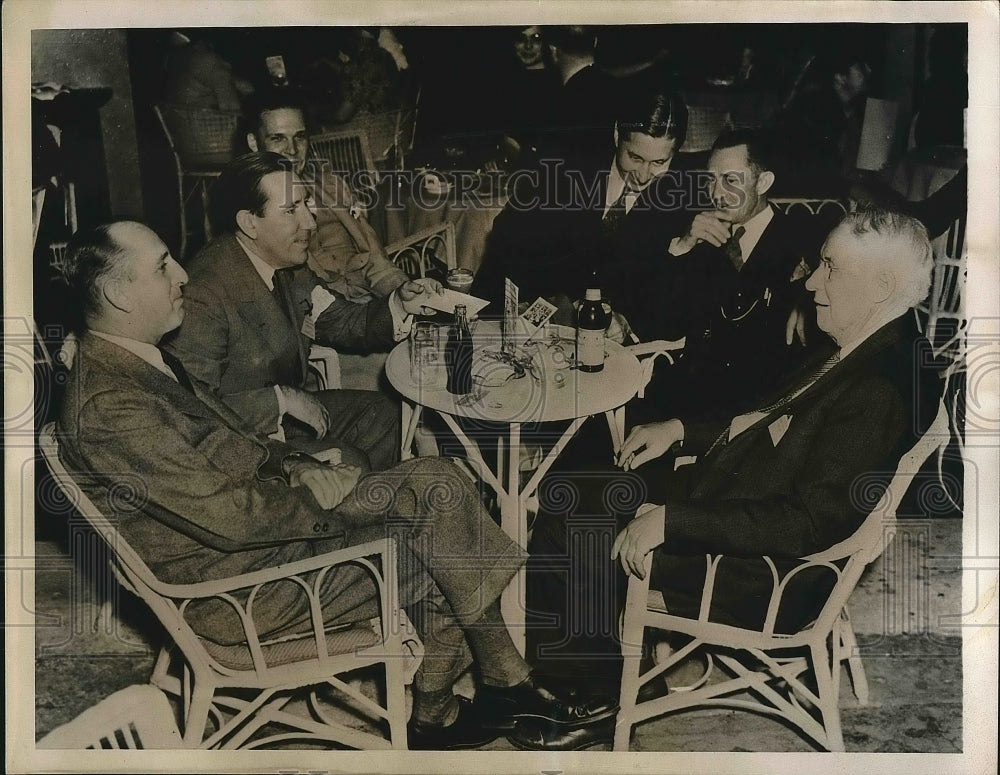 1938 Press Photo Sen. Richard Russell Jr., Sen. Claude Pepper, Sen. James Murray-Historic Images