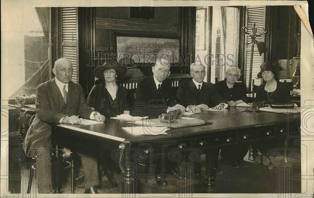 1924 Press Photo Stephen Rudby, Mrs. E.F Stewart, Frank Goodwin, William Allen - Historic Images
