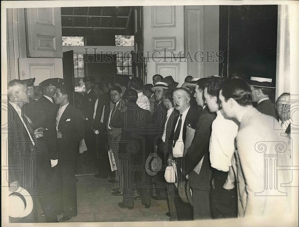 1933 Crowd at Public hearing of Foes of the proposed Auto Tax before - Historic Images