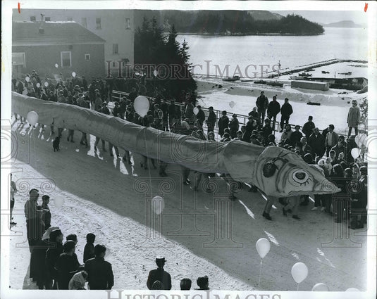 1971 The Iceworm at Iceworm Festival, Cordova, Alaska  - Historic Images