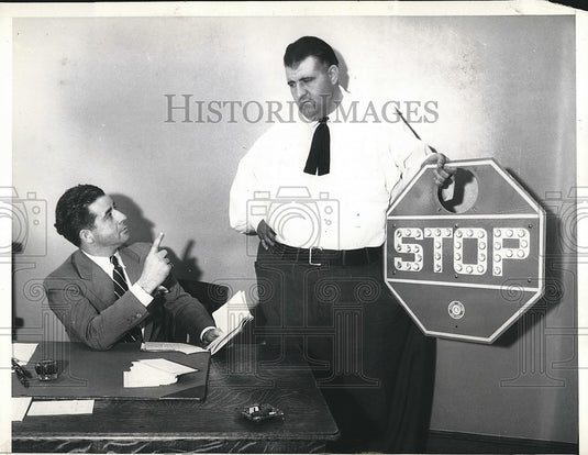 1935 Traffic Violator Henry Rohwer received his punitive sentence. - Historic Images