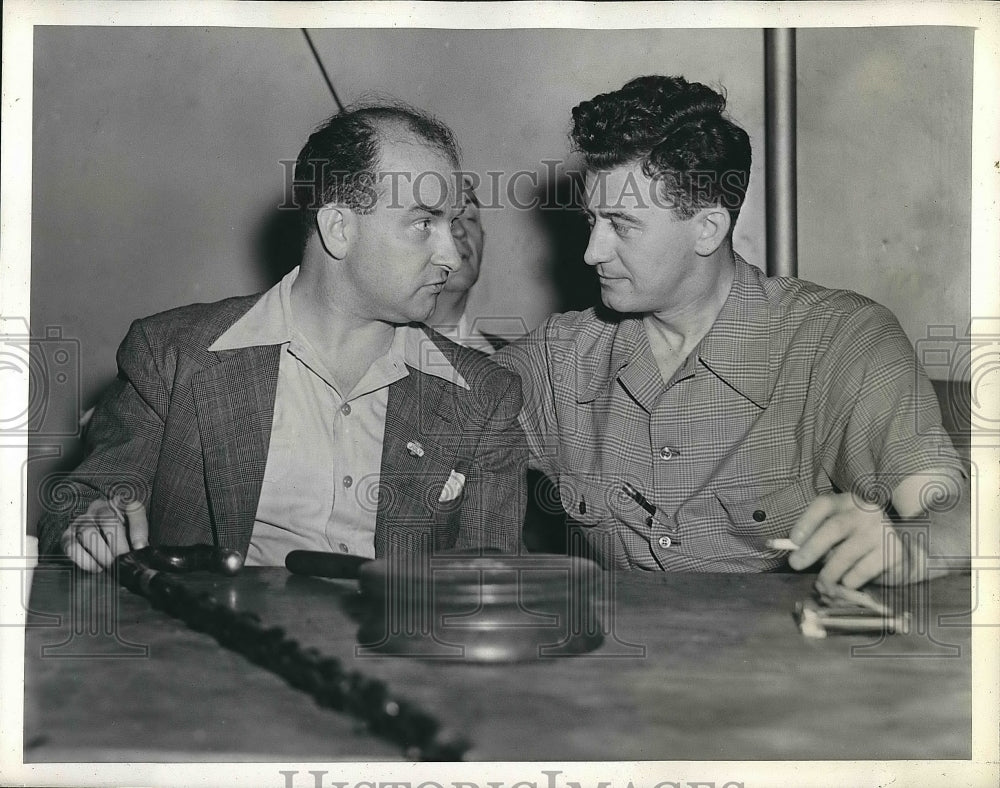 1941 Int&#39;l Pres. of TWU, Michael J. Quill w/ Austin Hogan, Pres. of - Historic Images