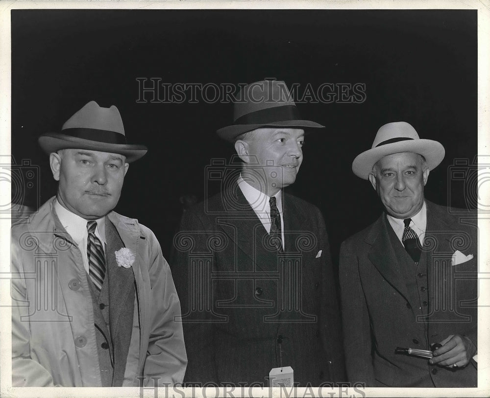 1942 Charles Horn, Governor Harold Stassen, Stephen Early - Historic Images