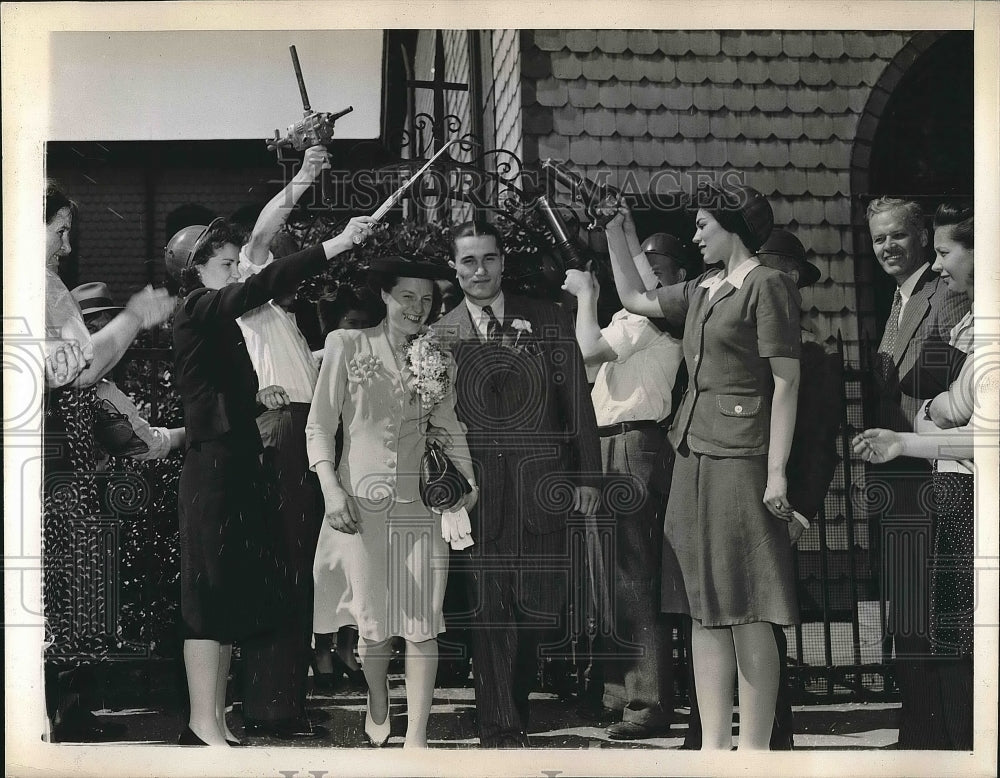1943 NY Wedding of Sophie Jablanska to Stephen Sokol  - Historic Images