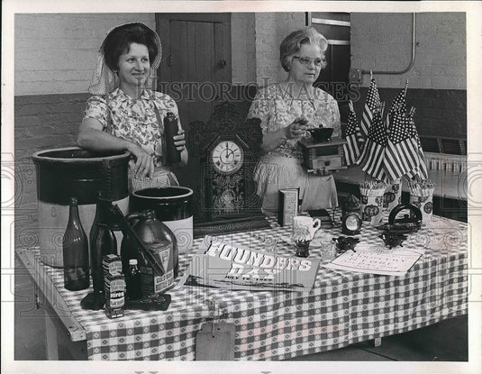 1969 Press Photo Valley View Founders Day, Mrs A Wasinski, Mrs LG Birth - Historic Images