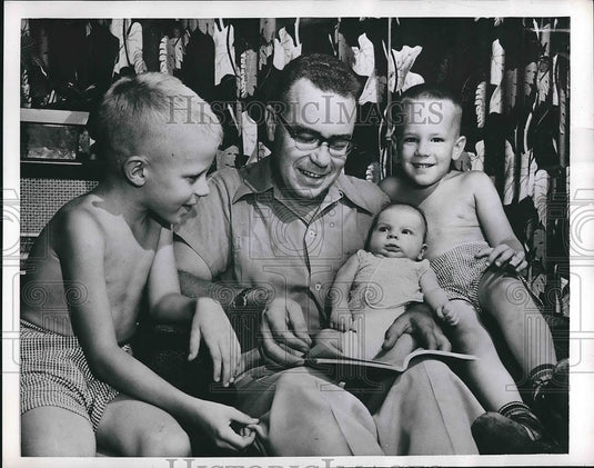 1952 Charles E. Eddie Kastis of Ok Leukemia research Bruce Mike and - Historic Images