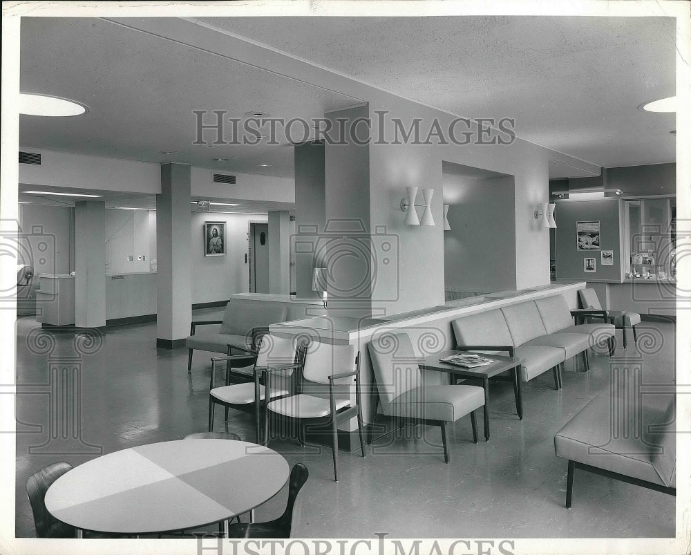 1960 Luther Hospital main Lobby  - Historic Images