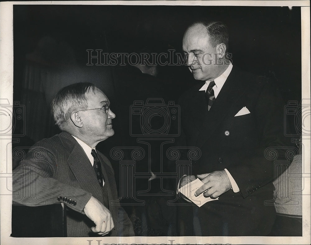 1938 Press Photo Former Senator Daniel Hastings Glenn Frank - nea73460 - Historic Images
