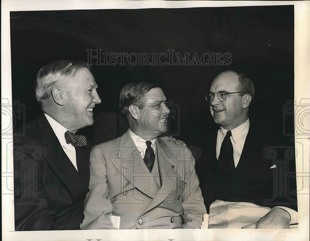1940 Harry Hogan Herbert Hide Dr. Glenn Frank former Pres University - Historic Images